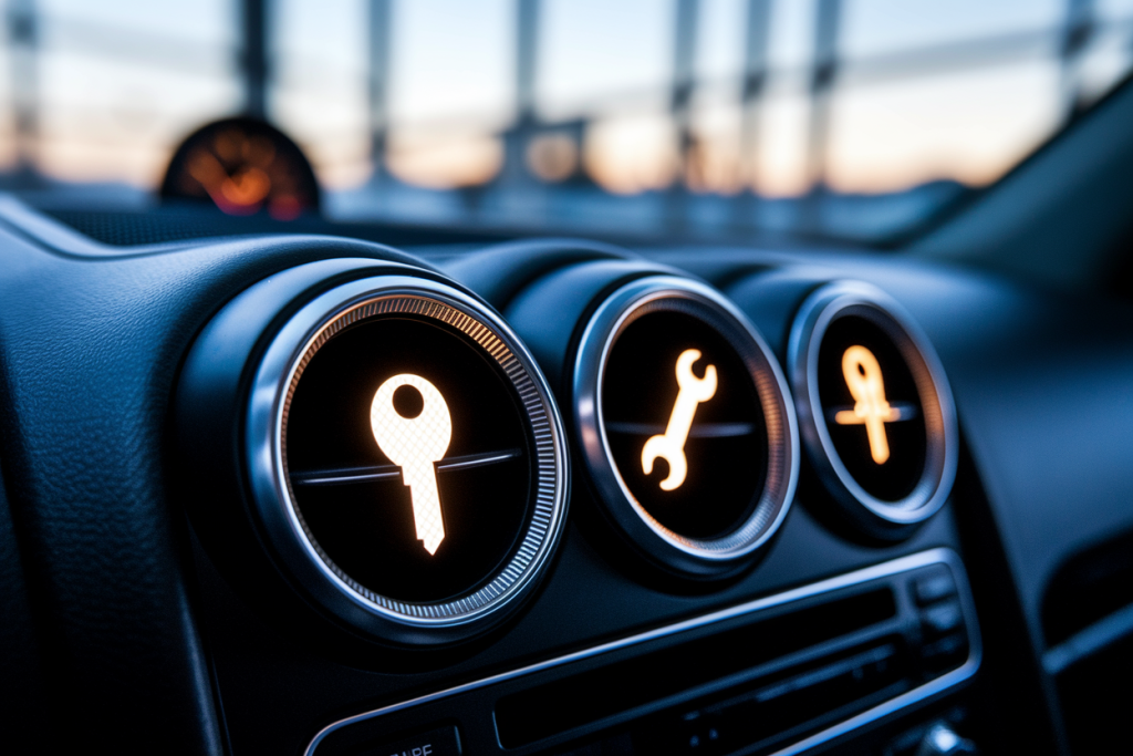 Comment Interpréter les Voyants Clé de Voiture : Signification des Symboles Clé et Clé à Molette