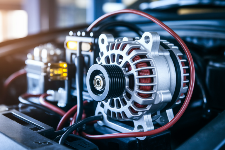 Schéma Électrique Alternateur : Fonctionnement avec Régulateur et Lampe Témoin