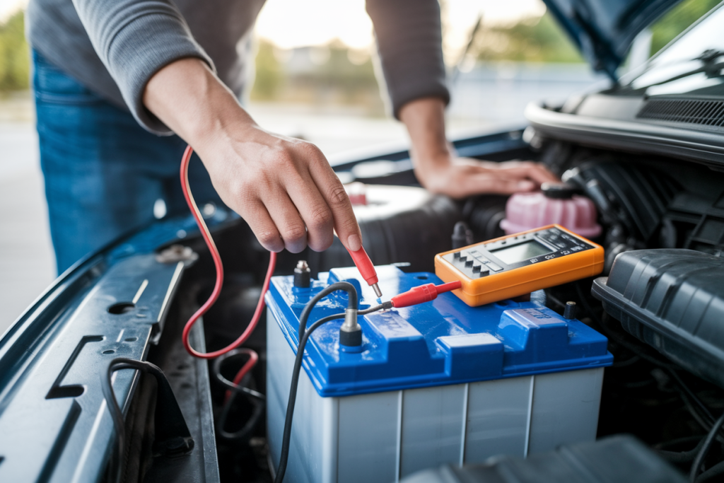 mains-sondes-batterie-voiture