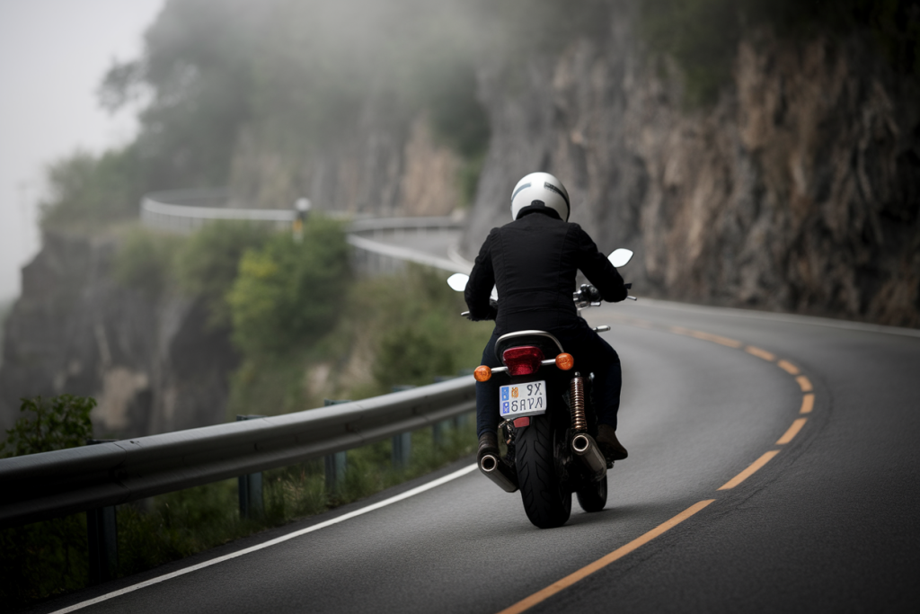 motard-route-sinueuse-falaises-brume