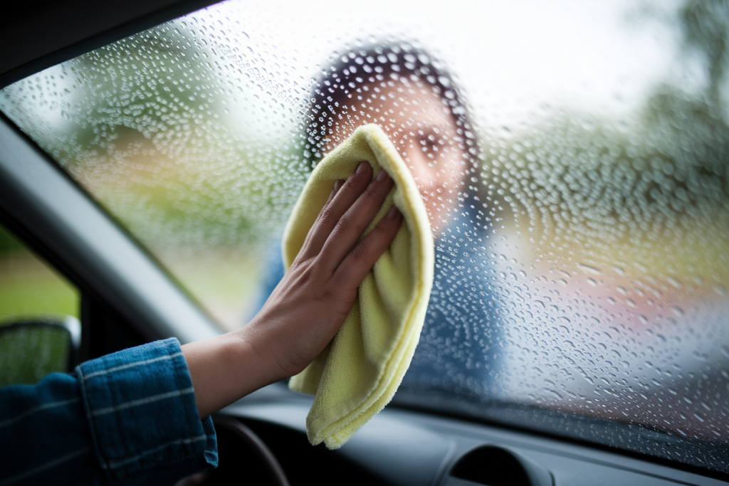 personne-essuie-parebrise-condensation