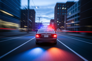 voiture-police-gyrophare-rue-sombre