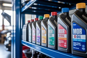 bouteilles-huile-moteur-etiquettes-garage