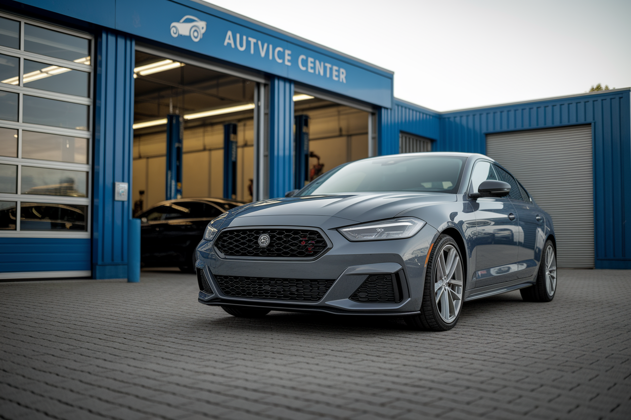 voiture-moderne-centreauto-logo-flou