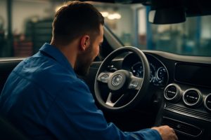 mecanicien-garage-moderne-mercedes-tableau-bord