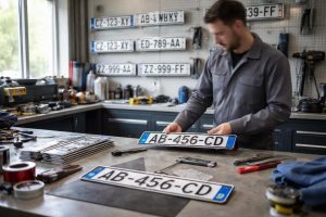 atelier-automobile-plaques-outils-arriere-plan