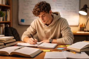 jeune-adulte-table-etude-livres-tableau