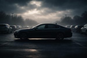 voiture-silhouette-parking-nuageux-mysterieux