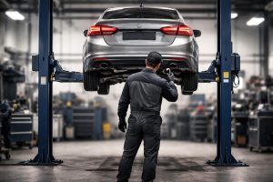 garage-moderne-mecanicien-voiture-pont-elevateur